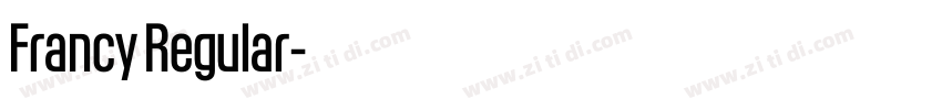 Francy Regular字体转换
